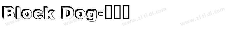 Block Dog字体转换